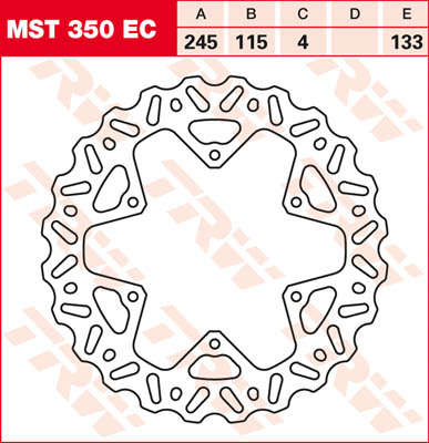 Trw Disque De Frein Mst350, 1 Pièce - Image 2