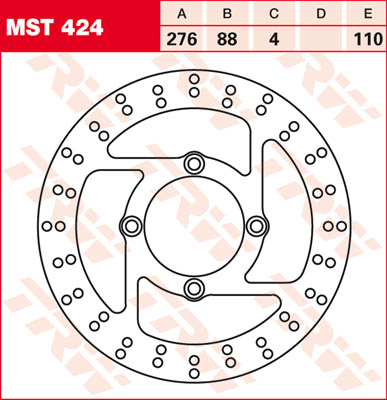 Trw Disque De Frein Mst424, 1 Pièce - Image 2