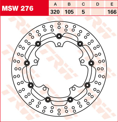 TRW Disque de frein, Disques moto, MSW276