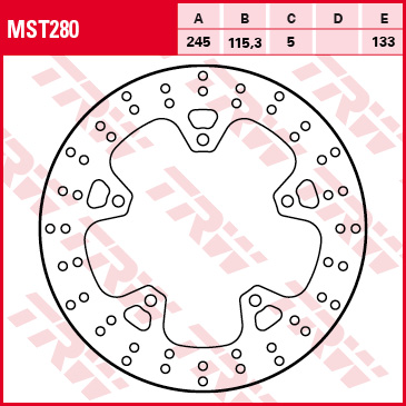 Trw Disque De Frein Mst280, 1 Pièce - Image 3