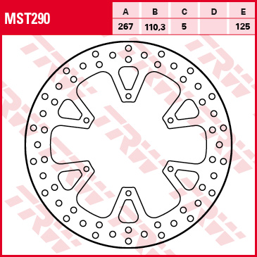 Disque de frein TRW MST290 Ø267 mm - Image 4