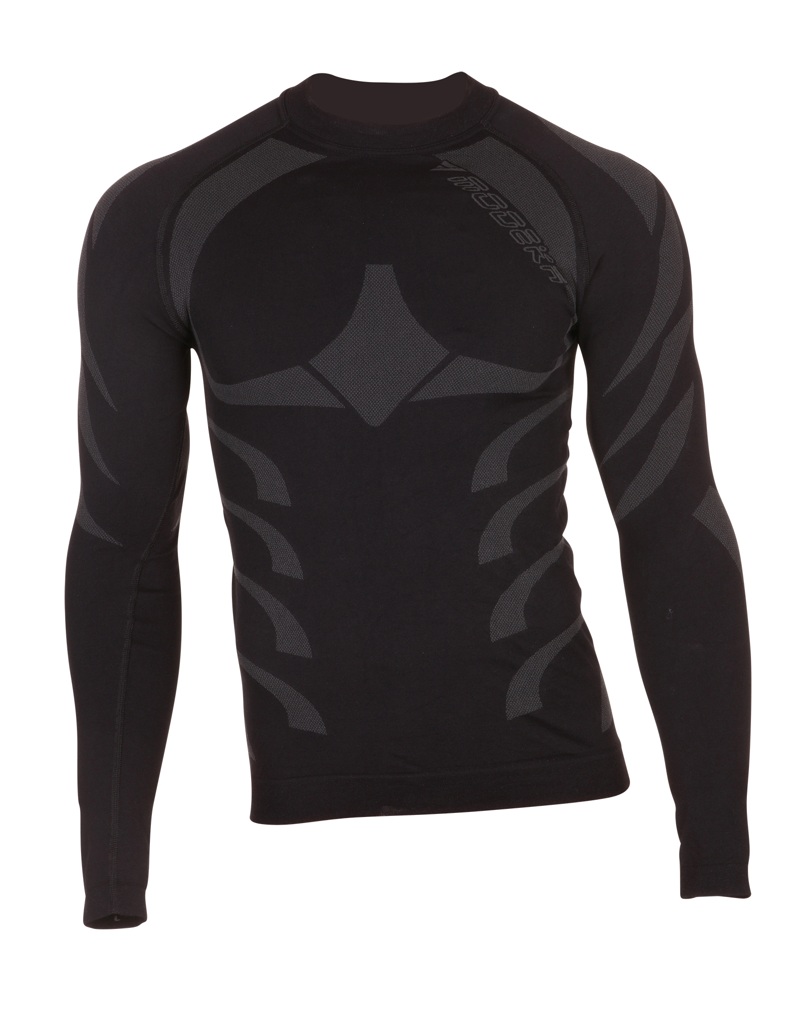 MODEKA Tech Dry shirt, Thermoshirt voor op de moto, Zwart