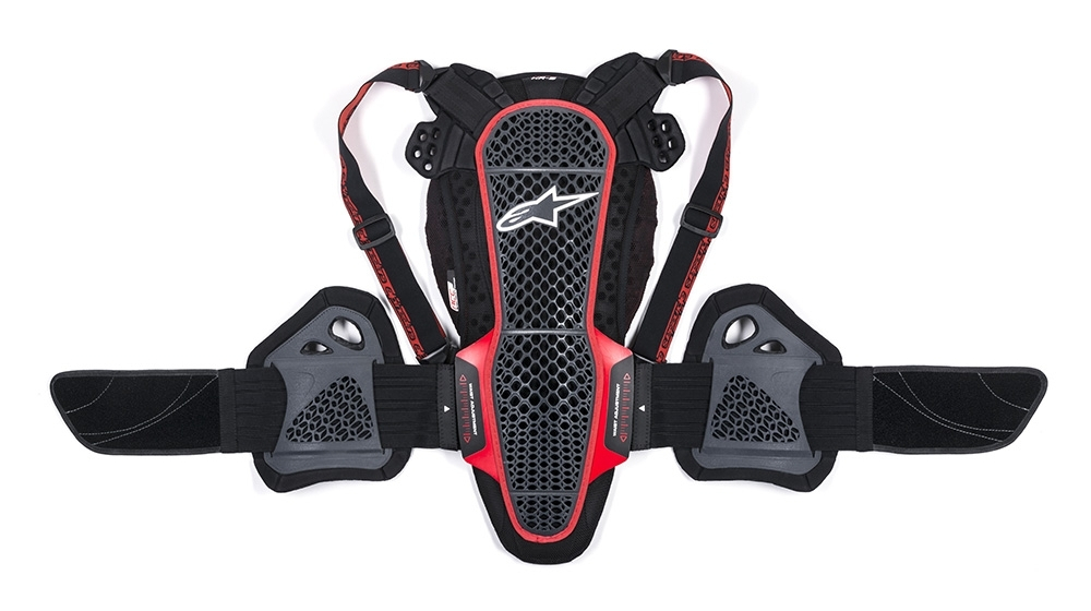 ALPINESTARS Nucleon KR-3, Rugprotectoren voor in de motorjas, Zwart-Rood