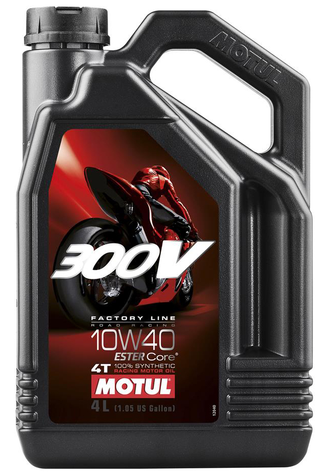 MOTUL 10W-40 synthetisch 300V Factory line road racing, Motorolie 4T, 4 liter
