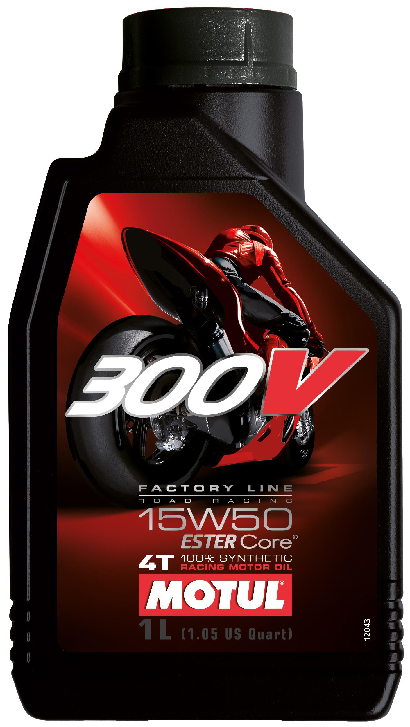  MOTUL 15W-50 300V Factory road racing synth&eacute;tique, Huile moteur 4 temps, 1 litre 