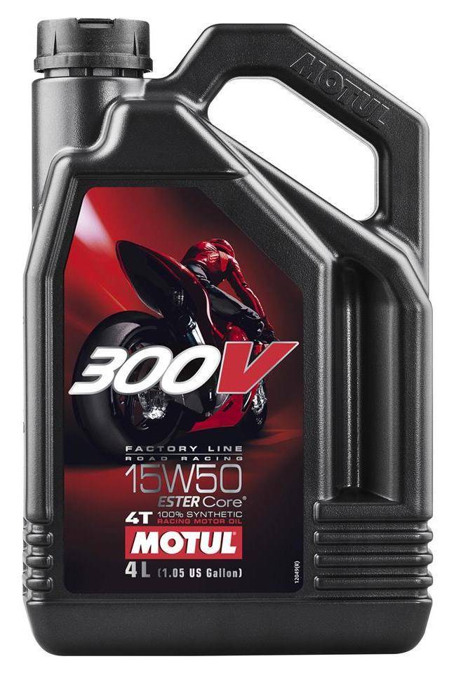 MOTUL 15W-50 300V Factory line road racing synthetisch, Motorolie 4T, 4 liter