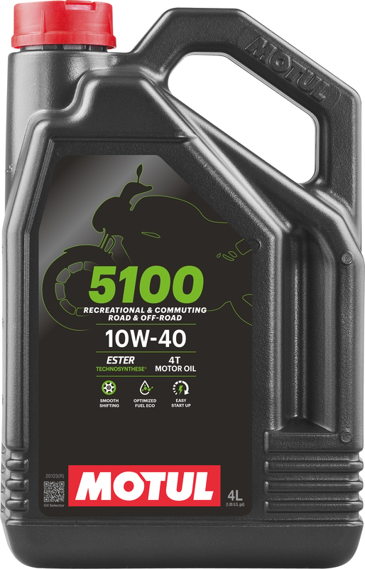 MOTUL 10W-40 semi-synthetisch 5100, Motorolie 4T, 4 liter