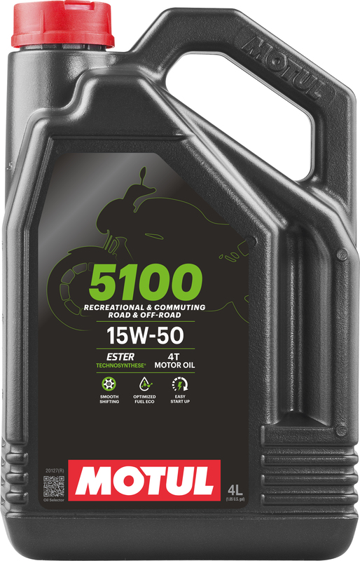  MOTUL 15W-50 semi-synth&eacute;tique 5100, Huile moteur 4 temps, litres 