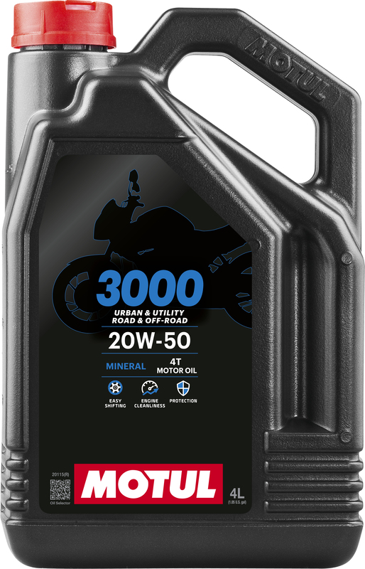  MOTUL 20W-50 min&eacute;rale 3000, Huile moteur 4 temps, litres 