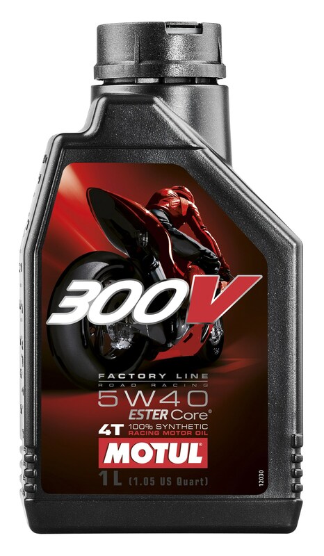  MOTUL 5W-40 300V Factory road racing synth&eacute;tique, Huile moteur 4 temps, 1 litre 