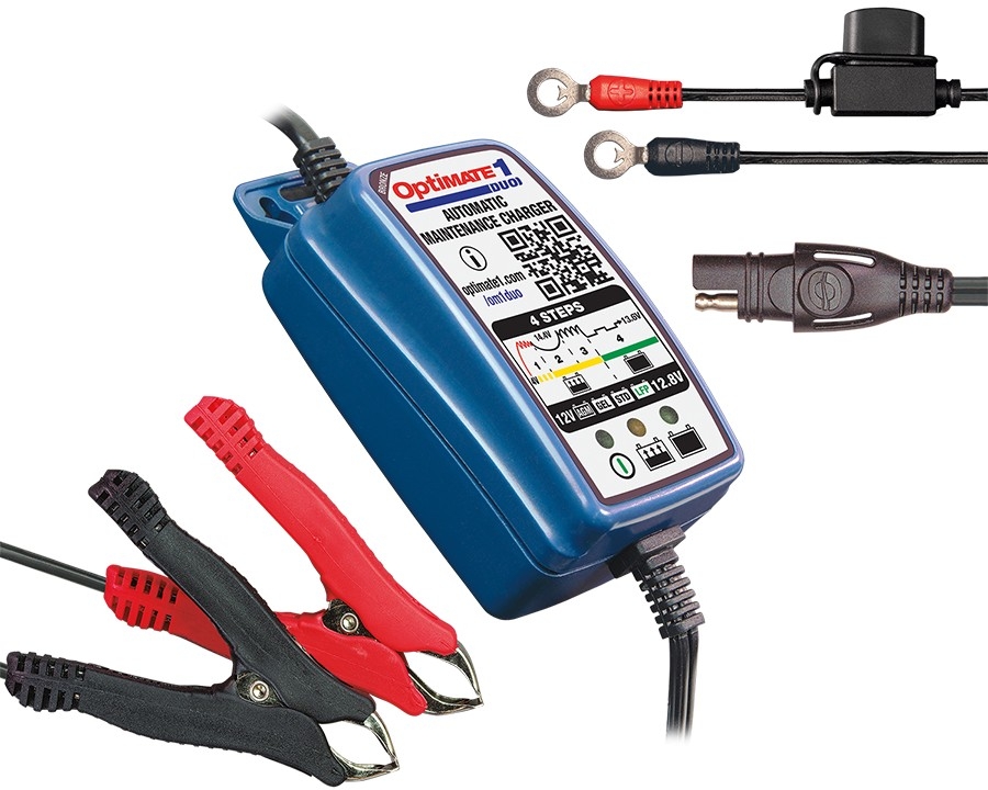 OPTIMATE 1 DUO (TM402-D), Druppelladers voor de moto, 0,6A