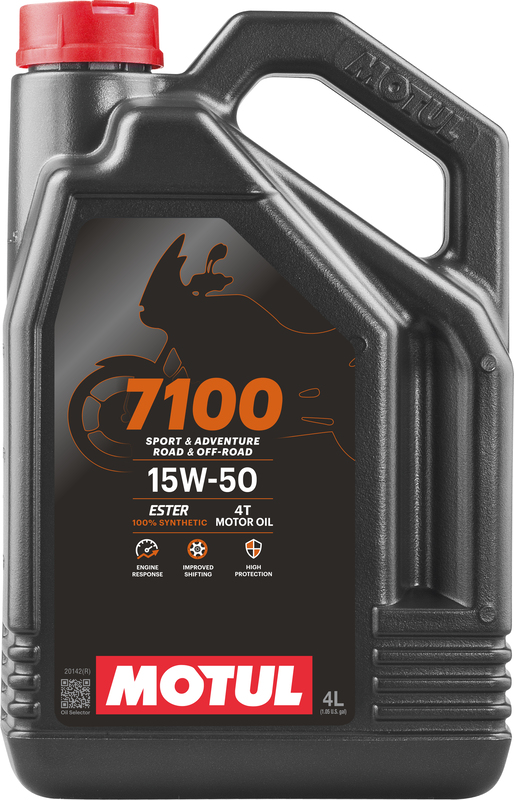  MOTUL 15W-50 synth&eacute;tique 7100, Huile moteur 4 temps, litre 