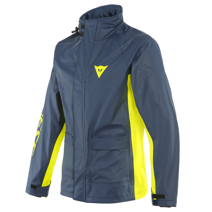 DAINESE Storm 2 jacket, Motorregenjas, Iris-Geel Fluo