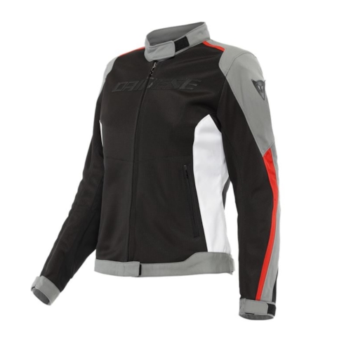 Dainese Hydraflux 2 Air Lady D-Dry Jacket Black Charcoal Gray Lava Red - Maat 38