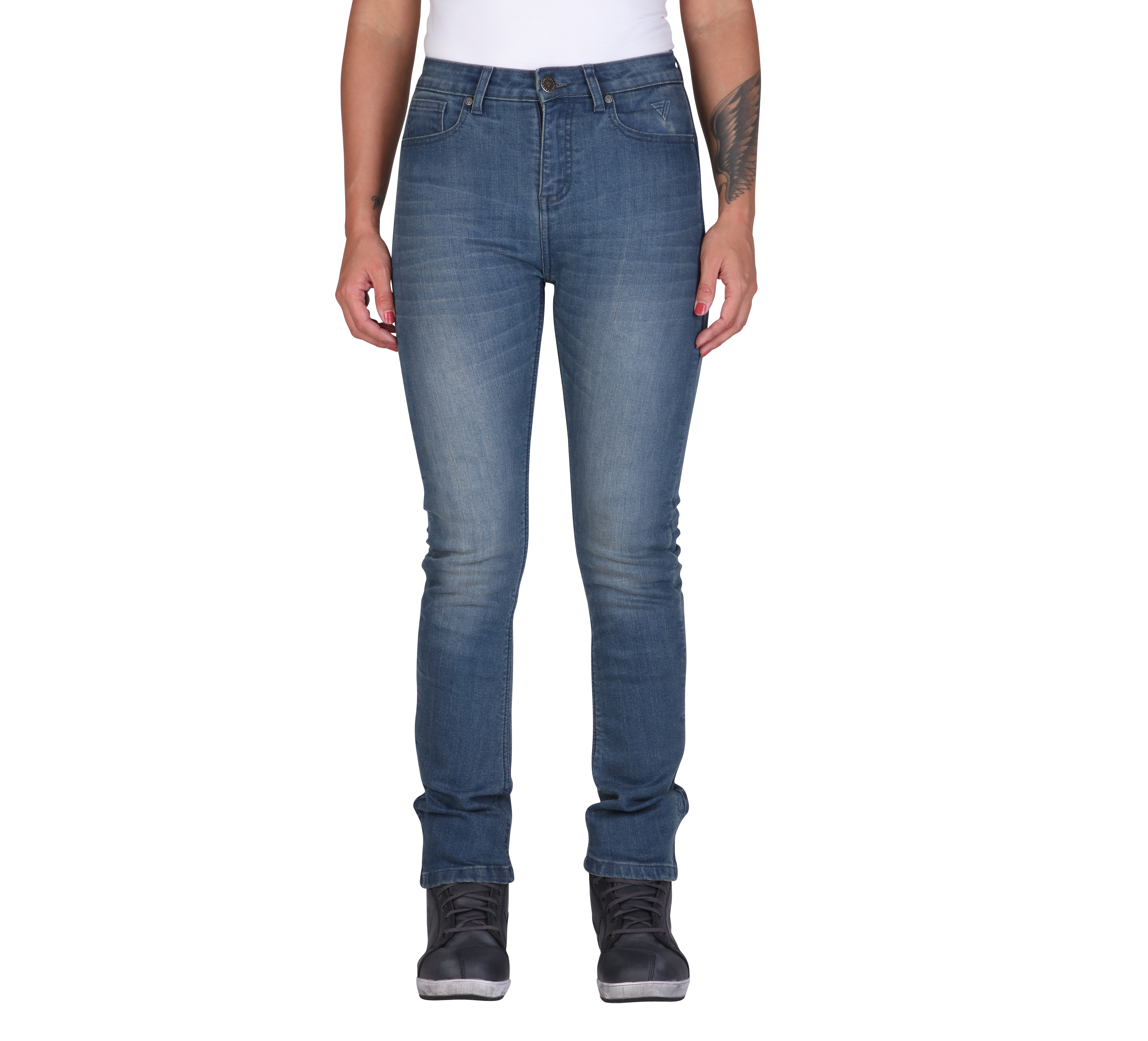 MODEKA Tabera Lady, Motorjeans dames, Soft Wash Licht Blauw Lengte 32