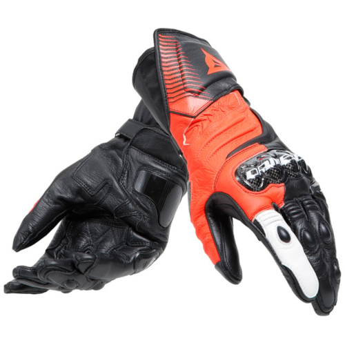 Dainese Carbon 4 Lang Zwart Fluo Rood Wit - Maat XS