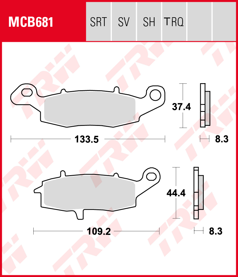 Trw Kit De Plaquettes De Frein, Frein À Disque Mcb681trq - Image 6