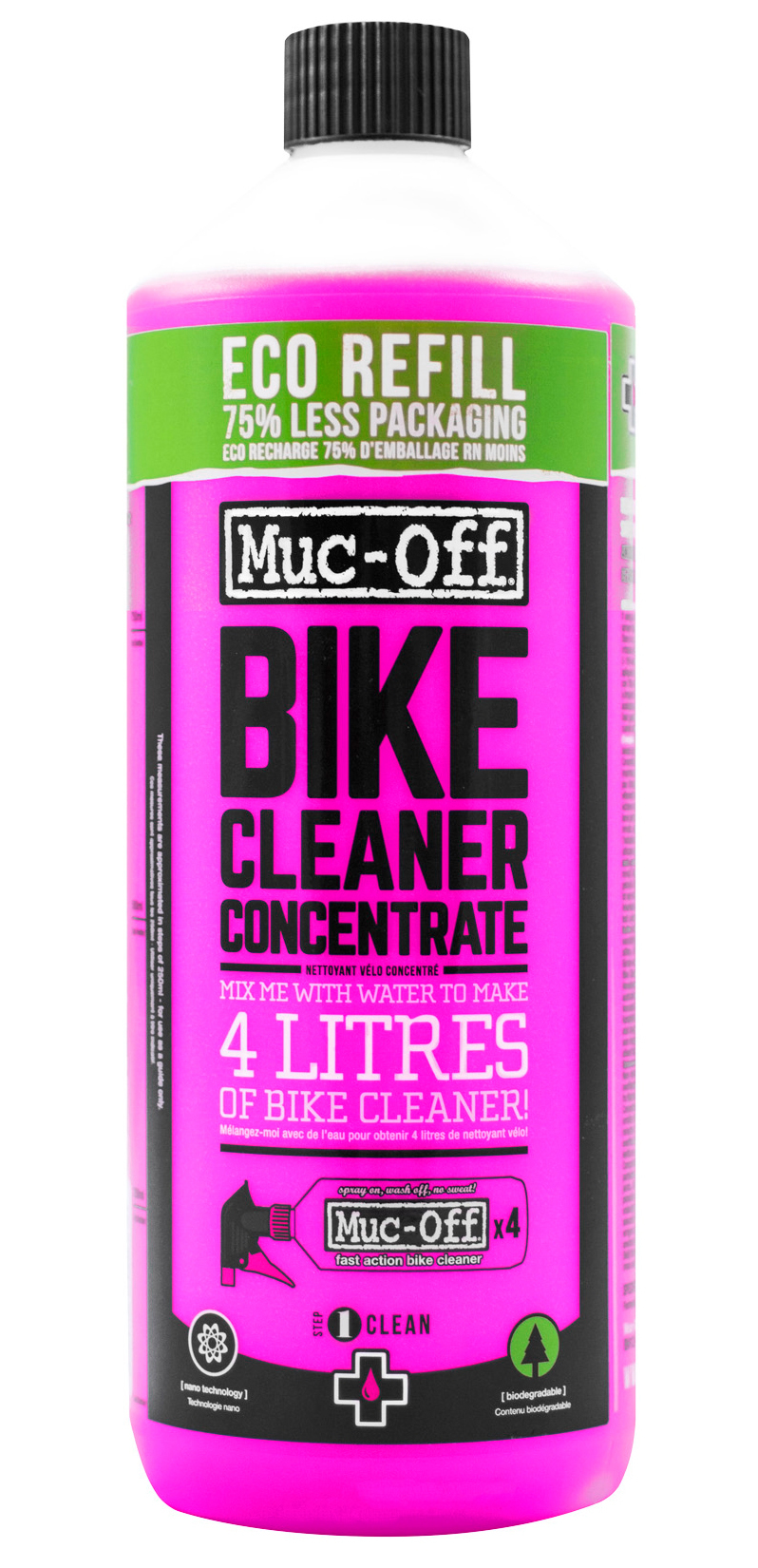 MUC-OFF Motorreiniger hervulconcentraat, Shampoo en kuismiddel voor de motorfiets, 1L