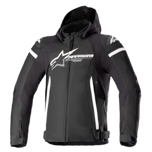 Alpinestars Zaca Waterproof Jacket Black White - Maat XXL