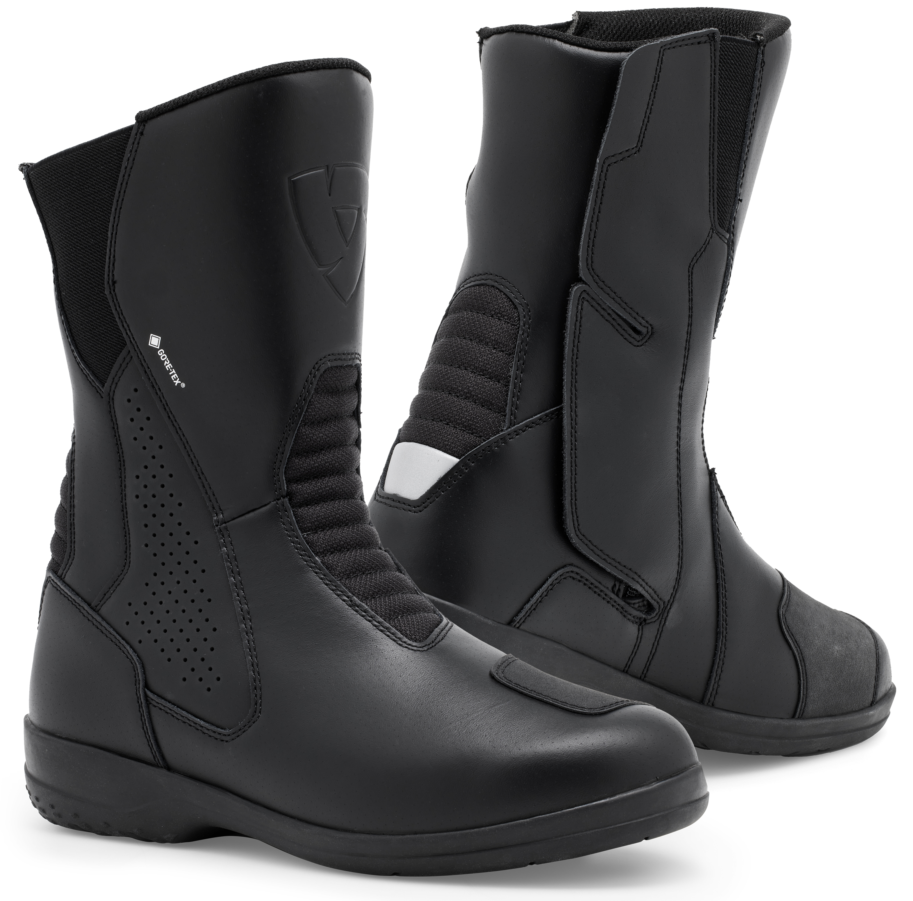 REV'IT! Arena GTX Lady, Gore-Tex® motorlaarzen en -schoenen dames, Zwart