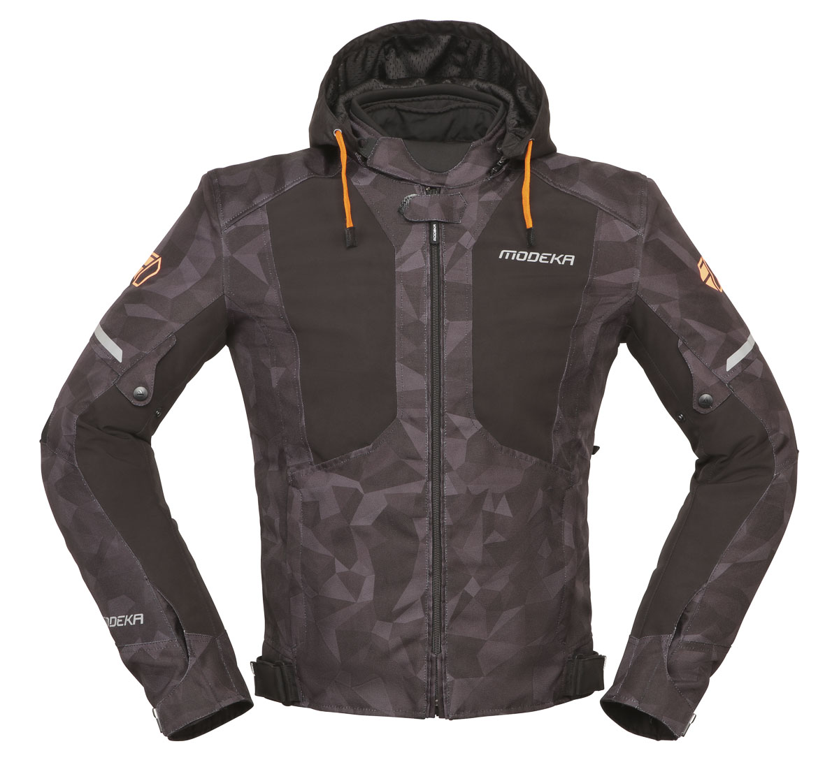 MODEKA Jakson, Textiel motorjas heren, Camo-Zwart