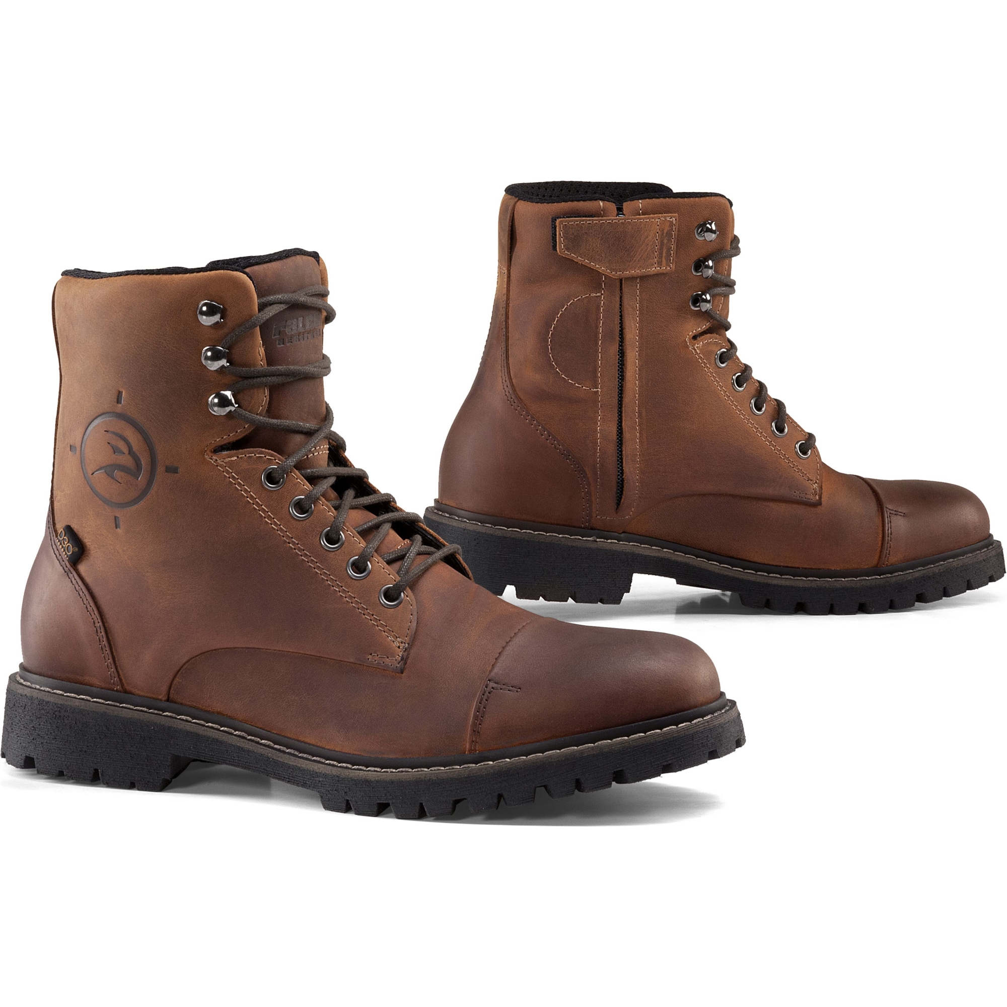 GIANNI FALCO Gordon 2, Men's motorcycle shoes, Brown