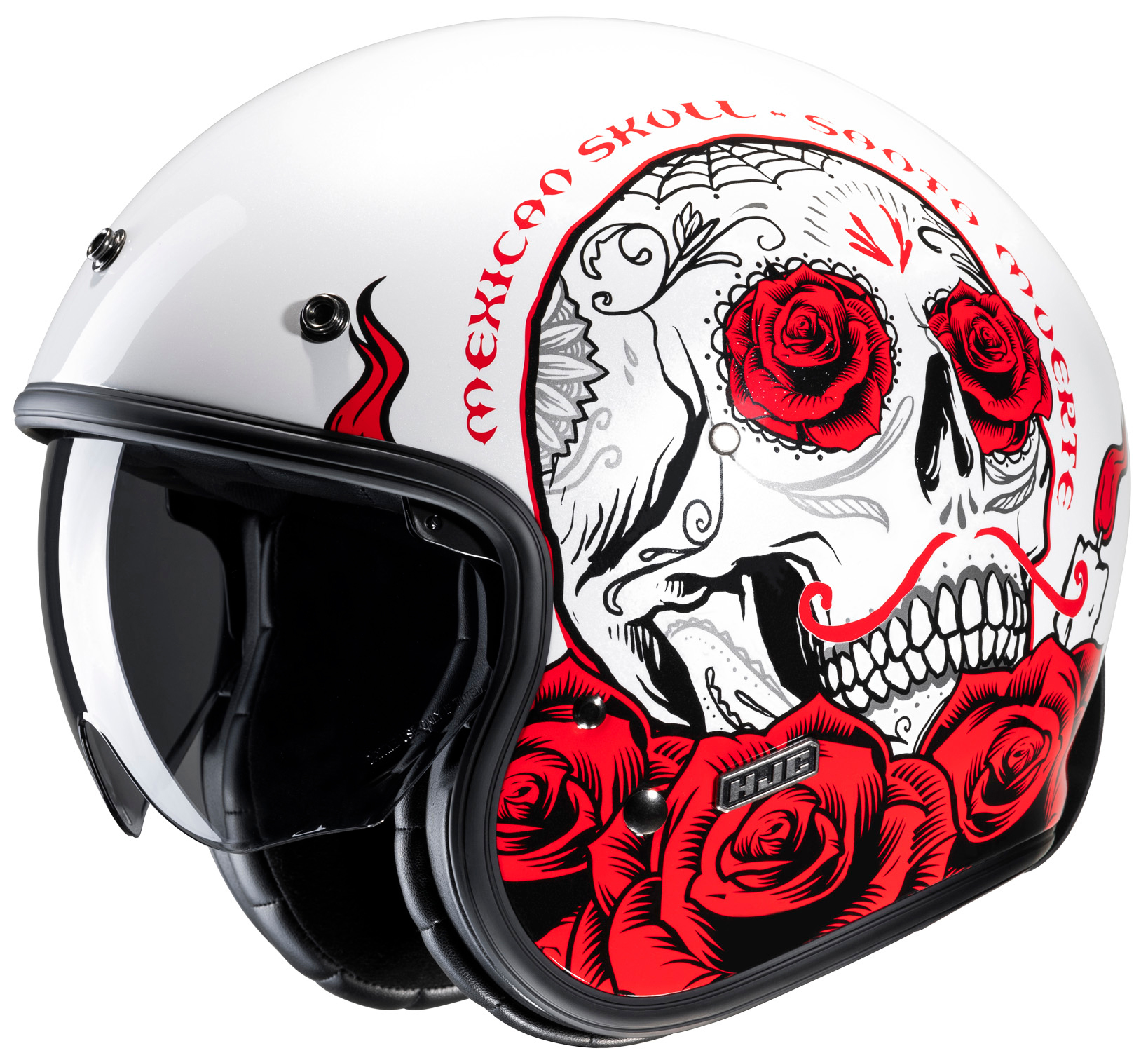 HJC V31 Desto, Jethelm of scooter helm, Wit Rood