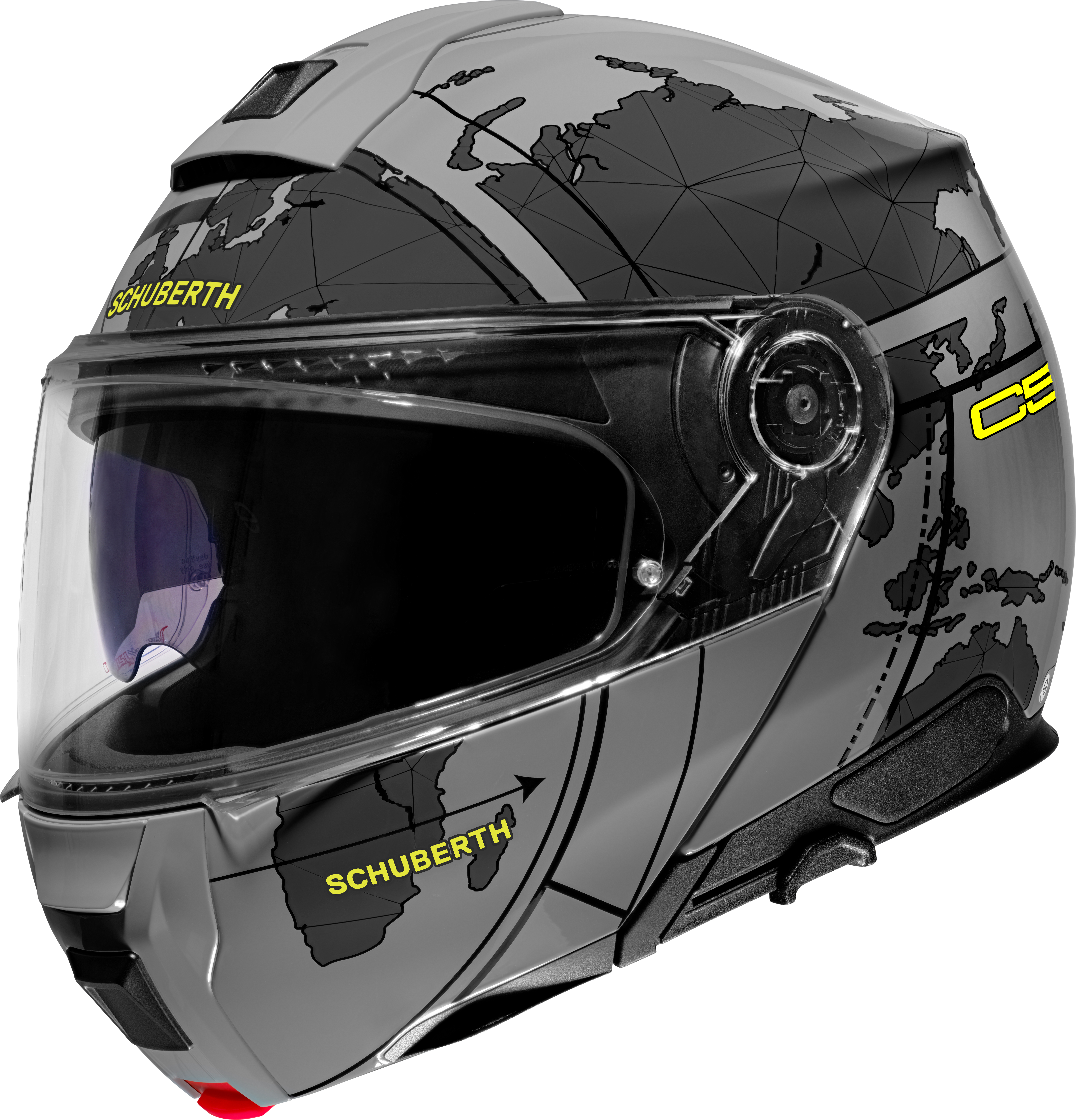 SCHUBERTH C5 Globe, Systeemhelm, Grijs Zwart