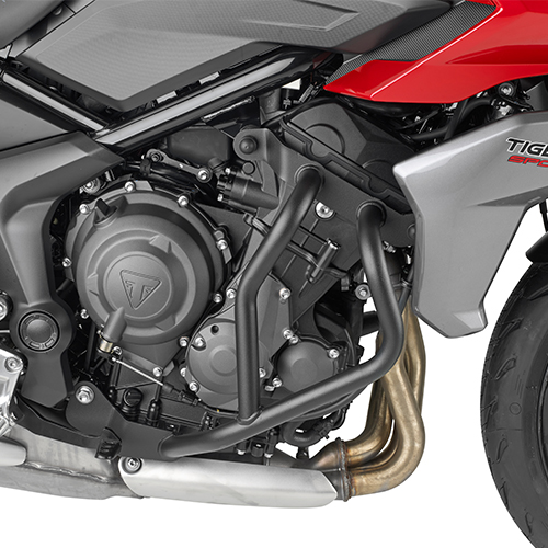 GIVI Pare-carter, Crash bars pour la moto, TN6421 Acier revêtu de poudre noire bas