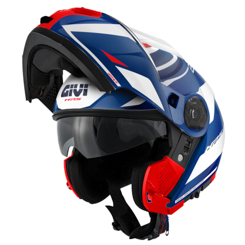 GIVI X.21 EVO F Number, Systeemhelm, Blauw-Wit-Rood