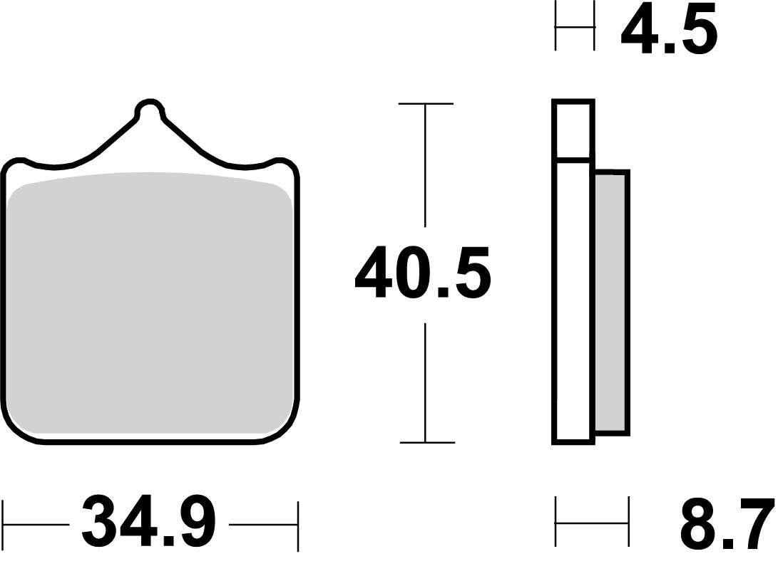 BREMBO Brake Pads, for motorcycles, Road/Sport Organic 07BB33RC