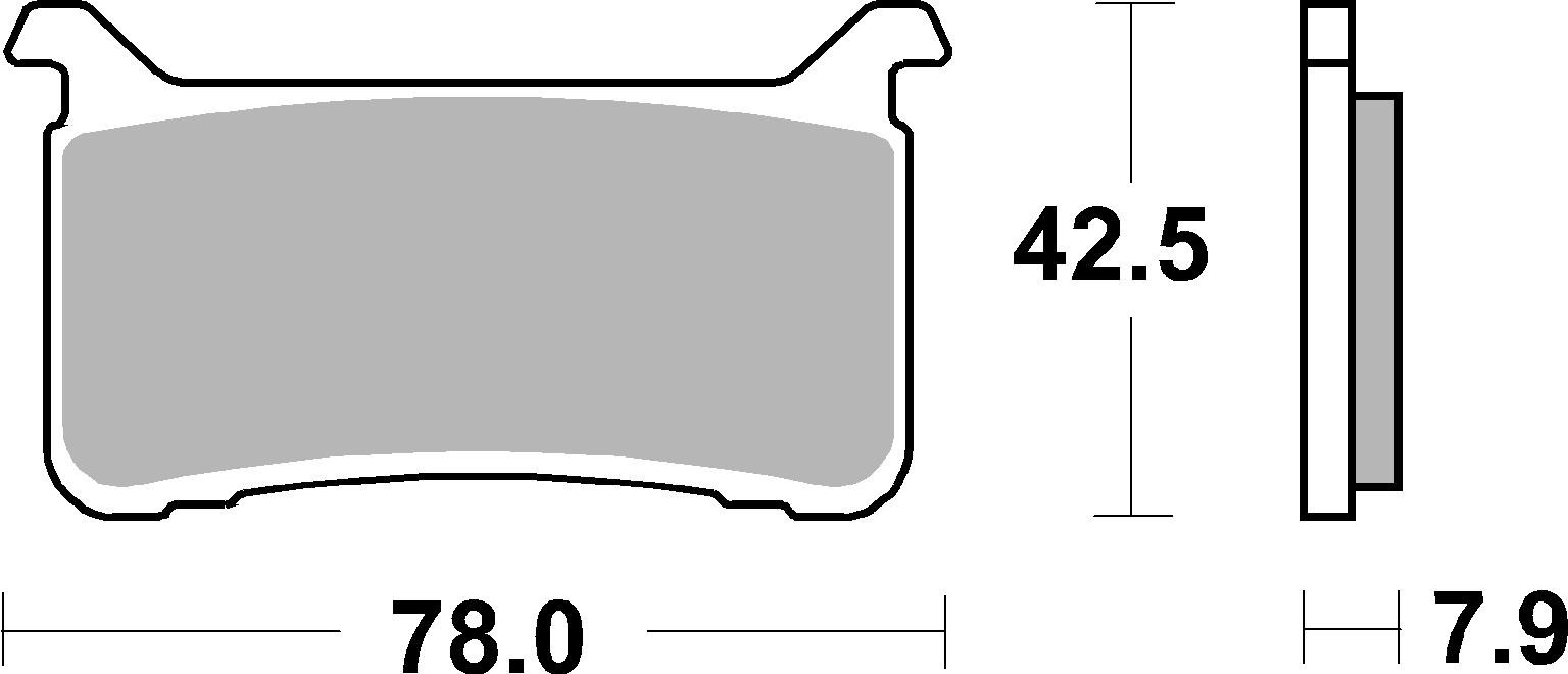 BREMBO Remblokken, voor de moto, Road/Sport Organisch 07HO63RC