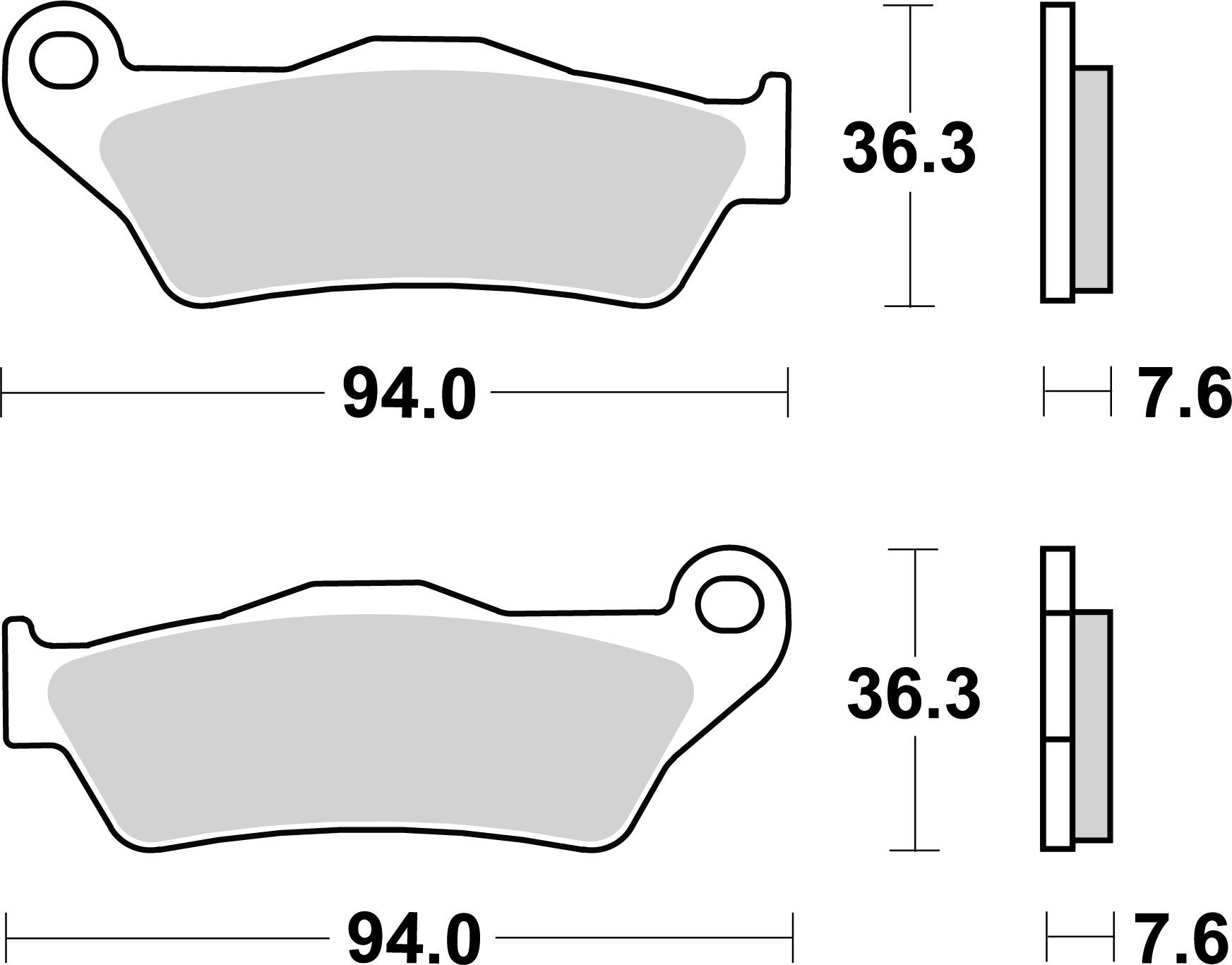 BREMBO Remblokken, voor de moto, Road Gesinterd Metaal 07BB04LA