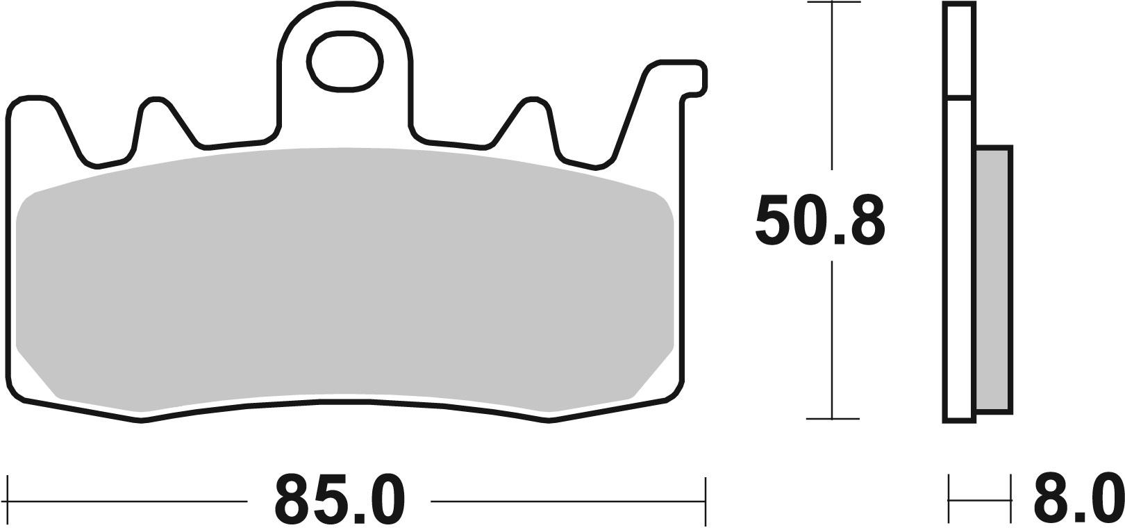 BREMBO Remblokken, voor de moto, Road Gesinterd Metaal 07BB38LA