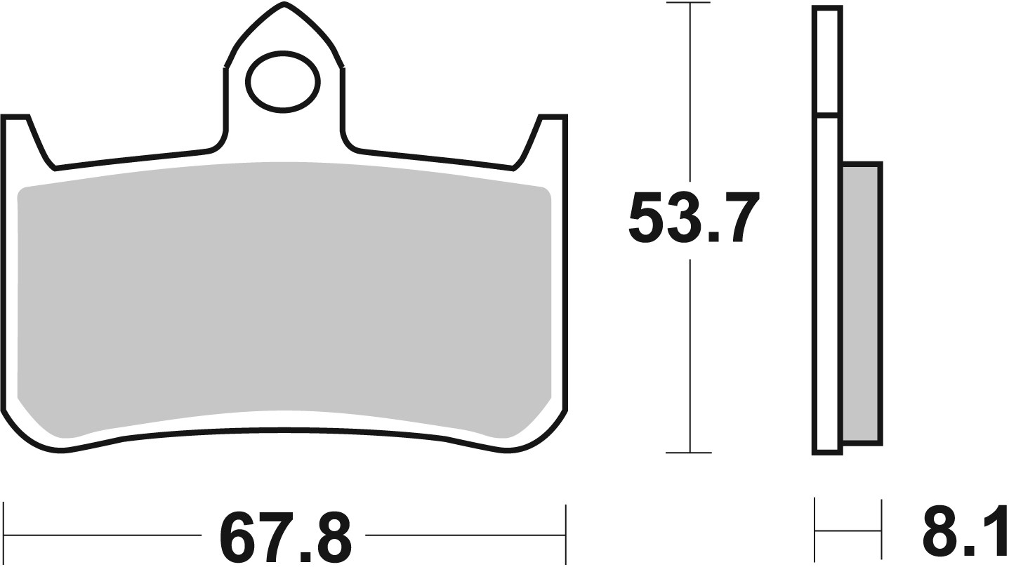 BREMBO Remblokken, voor de moto, Road Gesinterd Metaal 07HO28SA
