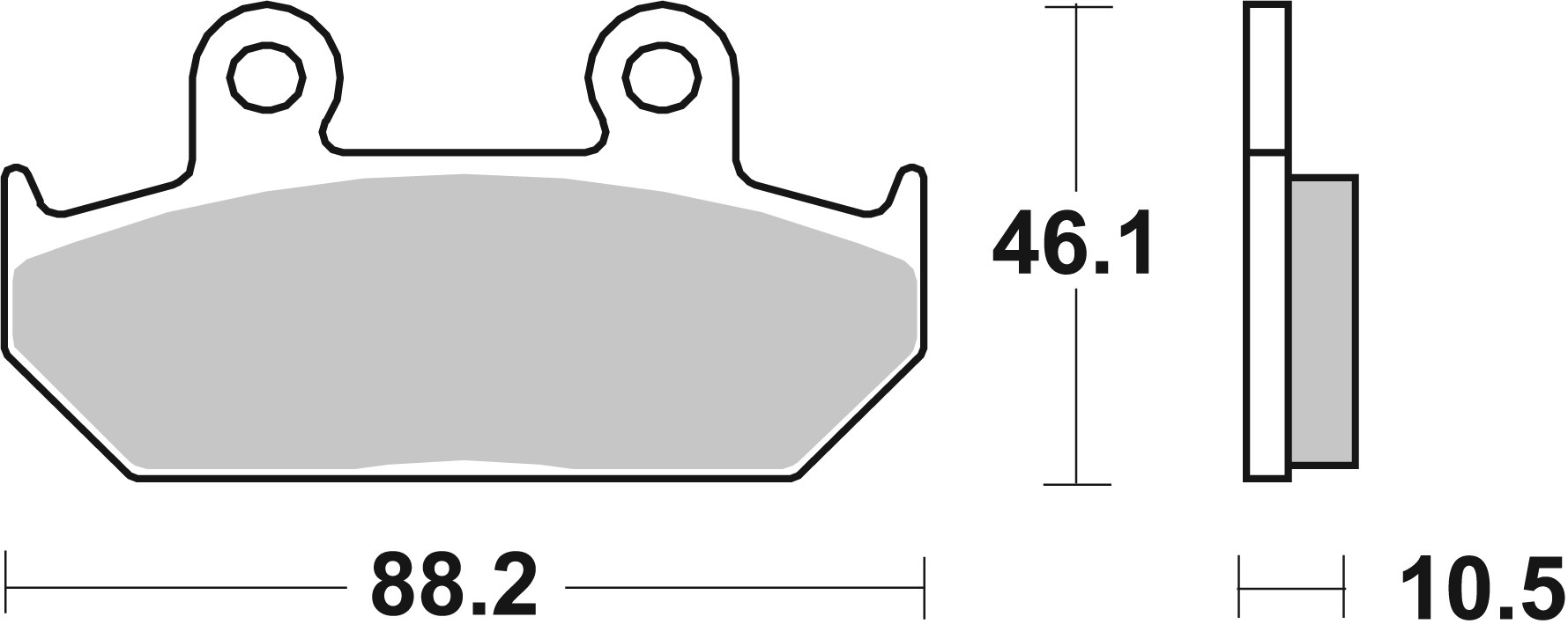 BREMBO Remblokken, voor de moto, Road Gesinterd Metaal 07HO35SA
