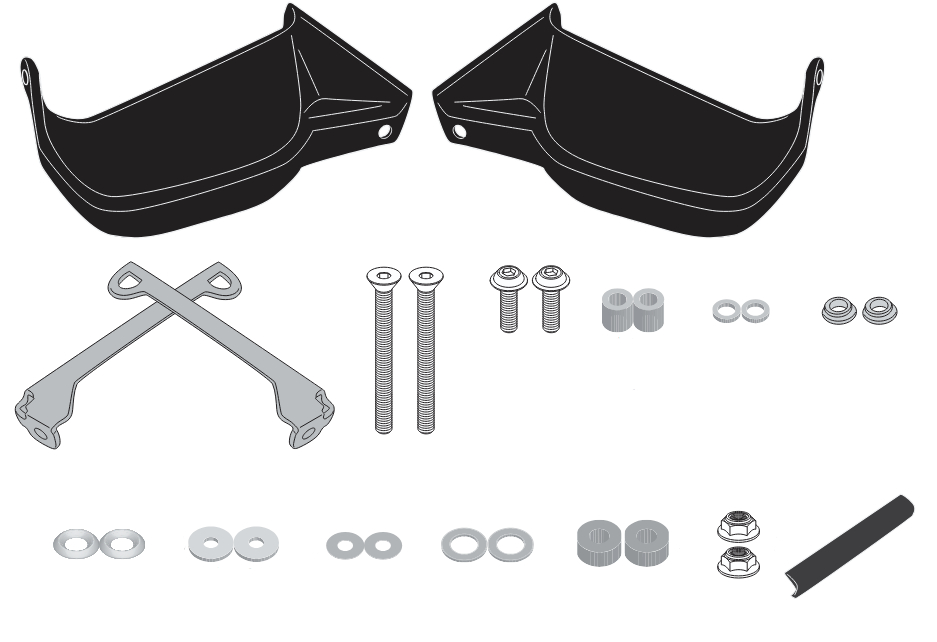 GIVI Protège-mains spécifique, pour la moto, HP2149B