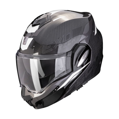 Scorpion Exo-Tech Evo Carbon Rover Black-White XS - Maat XS - Helm