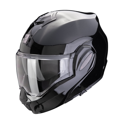 Scorpion Exo-Tech Evo Pro Solid Metallic Zwart Systeemhelm - Maat XS - Helm