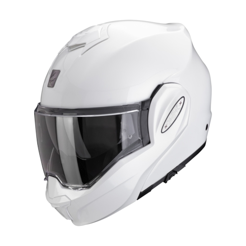 Scorpion Exo-Tech Evo Pro Solid Pearl Wit Systeemhelm - Maat XS - Helm