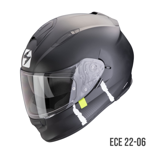 Scorpion EXO-491 Code Matt Zwart-Zilver Integraalhelm - Maat XXL - Helm