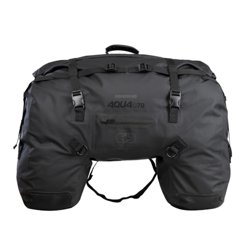 OXFORD Aqua D-70 Duffle Bag, Zadel- en pakdragertassen voor op de moto, Zwart