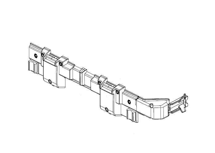 GIVI CAM-SIDE montagesysteem OBKE, Onderdelen motokoffers, Links Z8155SXMR