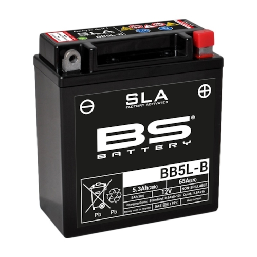 BS BATTERY Batterij gesloten onderhoudsvrij, Batterijen moto & scooter, BB5L-B SLA