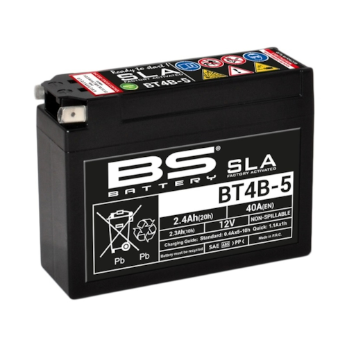 BS BATTERY Batterij gesloten onderhoudsvrij, Batterijen moto & scooter, BT4B-5 SLA