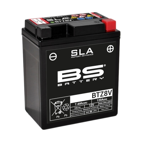 BS BATTERY Batterij gesloten onderhoudsvrij, Batterijen moto & scooter, BTZ8V SLA