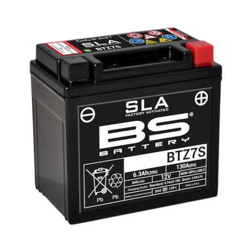 BS BATTERY Batterij gesloten onderhoudsvrij, Batterijen moto & scooter, BTZ7S SLA
