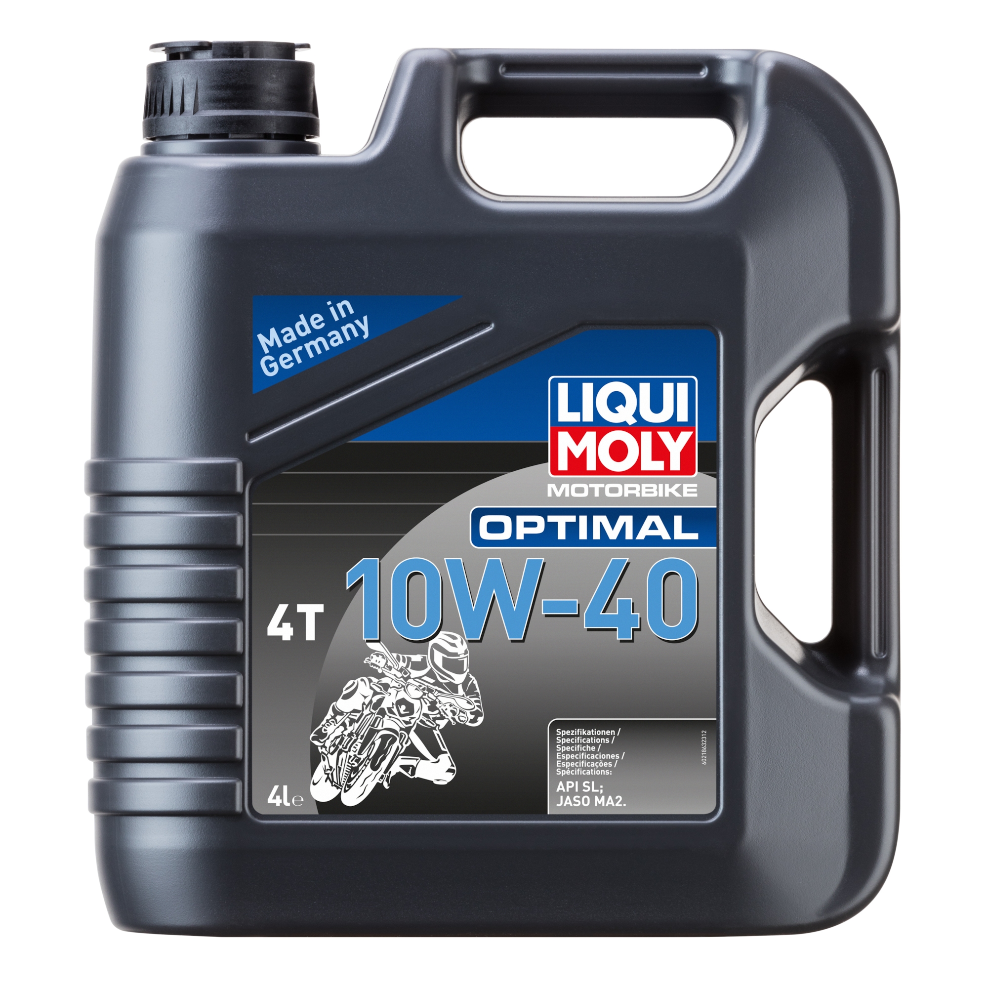 LIQUI MOLY 10W-40 mineraal Optimal, Motorolie 4T, 4L