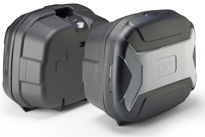 GIVI TRK35 Trekker Lite Monokey Set zijkoffers, Topkoffers en voor de moto, Zwart-Grijs