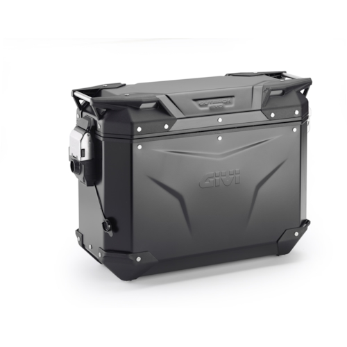 GIVI OBKEV37 Trekker Outback EVO Smart, Top boxes and side boxes for motorcycles, Black Aluminium Right 37l